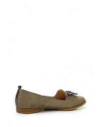 Женские коричневые замшевые лоферы от Catisa