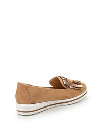 Женские коричневые замшевые лоферы от Catisa