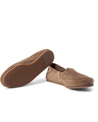 Мужские коричневые замшевые лоферы от Mulo