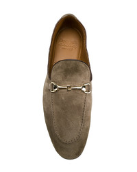 Мужские коричневые замшевые лоферы от Doucal's