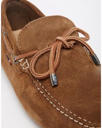 Мужские коричневые замшевые лоферы от Tommy Hilfiger