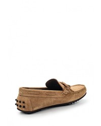 Мужские коричневые замшевые мокасины от Bata