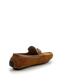 Мужские коричневые замшевые мокасины от Elong