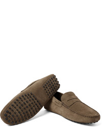 Мужские коричневые замшевые мокасины от Tod's