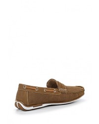 Мужские коричневые замшевые мокасины от Pradella