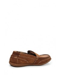 Мужские коричневые замшевые мокасины от Tesoro