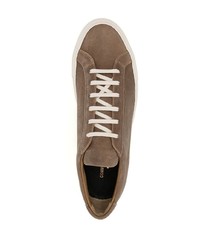 Мужские коричневые замшевые низкие кеды от Common Projects