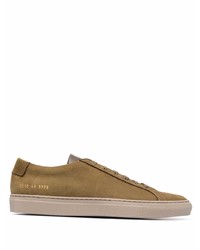 Мужские коричневые замшевые низкие кеды от Common Projects