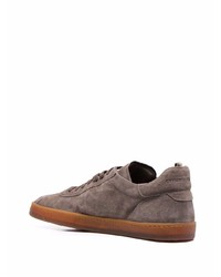 Мужские коричневые замшевые низкие кеды от Officine Creative
