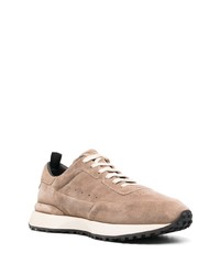 Мужские коричневые замшевые низкие кеды от Officine Creative