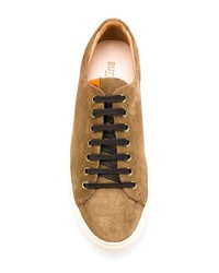 Мужские коричневые замшевые низкие кеды от Buttero