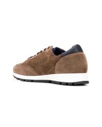 Мужские коричневые замшевые низкие кеды от Sun 68