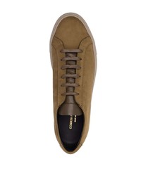 Мужские коричневые замшевые низкие кеды от Common Projects