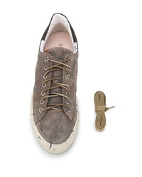 Мужские коричневые замшевые низкие кеды от Buttero