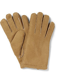 Мужские коричневые замшевые перчатки от Dents