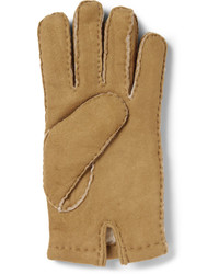 Мужские коричневые замшевые перчатки от Dents