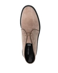Мужские коричневые замшевые повседневные ботинки от Fratelli Rossetti