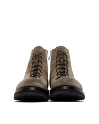 Мужские коричневые замшевые повседневные ботинки от Rick Owens