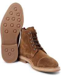 Мужские коричневые замшевые повседневные ботинки от Thom Browne