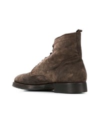 Мужские коричневые замшевые повседневные ботинки от Alberto Fasciani