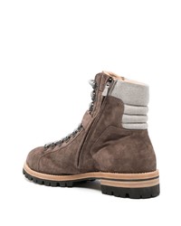 Мужские коричневые замшевые повседневные ботинки от Eleventy