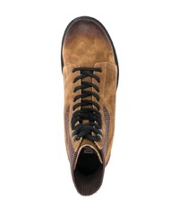 Мужские коричневые замшевые повседневные ботинки от Diesel