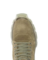 Мужские коричневые замшевые повседневные ботинки от Rick Owens