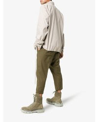 Мужские коричневые замшевые повседневные ботинки от Rick Owens