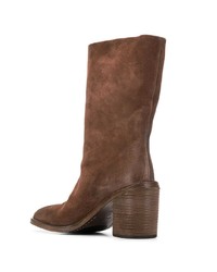 Коричневые замшевые полусапоги от Marsèll