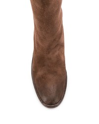 Коричневые замшевые полусапоги от Marsèll