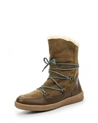 Коричневые замшевые полусапоги от Cuplé