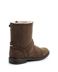 Коричневые замшевые полусапоги от Dorothy Perkins