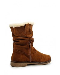 Коричневые замшевые полусапоги от Ivory Collection