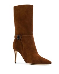 Коричневые замшевые полусапоги от Giuseppe Zanotti