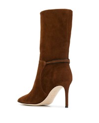 Коричневые замшевые полусапоги от Giuseppe Zanotti