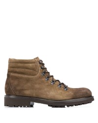 Мужские коричневые замшевые рабочие ботинки от Doucal's