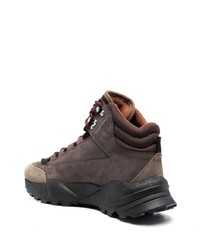 Мужские коричневые замшевые рабочие ботинки от DSQUARED2
