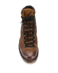 Мужские коричневые замшевые рабочие ботинки от Premiata