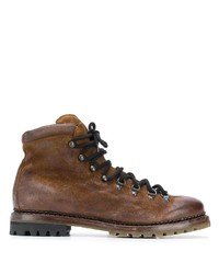 Мужские коричневые замшевые рабочие ботинки от Premiata