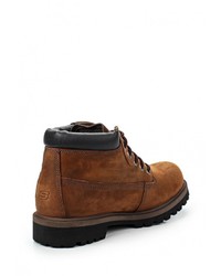 Мужские коричневые замшевые рабочие ботинки от Skechers