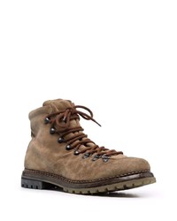 Мужские коричневые замшевые рабочие ботинки от Premiata