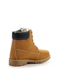 Мужские коричневые замшевые рабочие ботинки от YMD