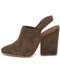Коричневые замшевые сабо от Rachel Comey