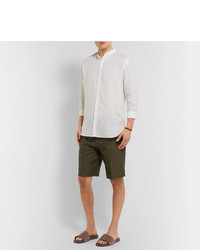 Мужские коричневые замшевые сандалии от Loro Piana