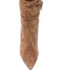 Коричневые замшевые сапоги от Kennel + Schmenger