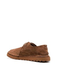 Коричневые замшевые туфли дерби от Marsèll