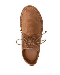 Коричневые замшевые туфли дерби от Marsèll