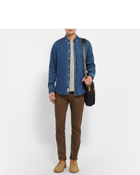 Коричневые замшевые туфли дерби от Mark McNairy