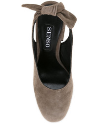Коричневые замшевые туфли от Senso