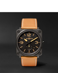 Мужские коричневые керамические часы от Bell & Ross